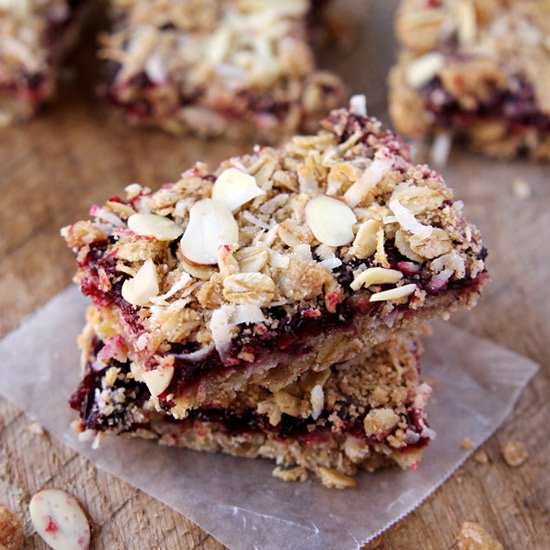 Triple Berry Crumble Bars