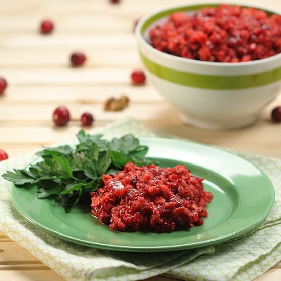 Mom’s Sweet Cranberry Relish