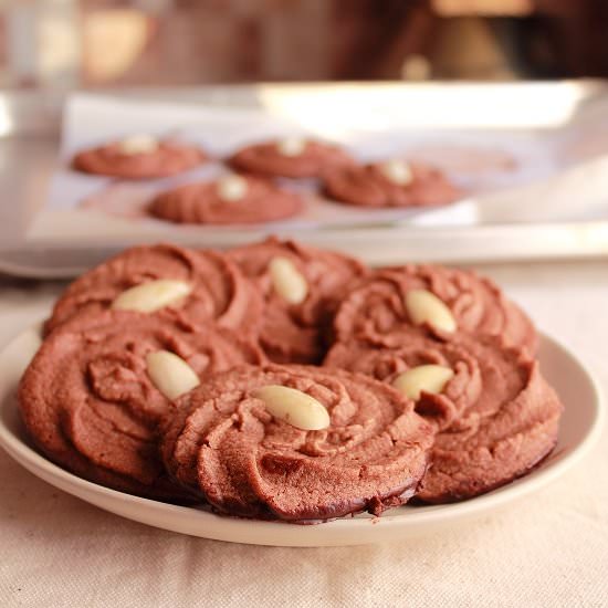 Mocha Viennese Swirl Cookies