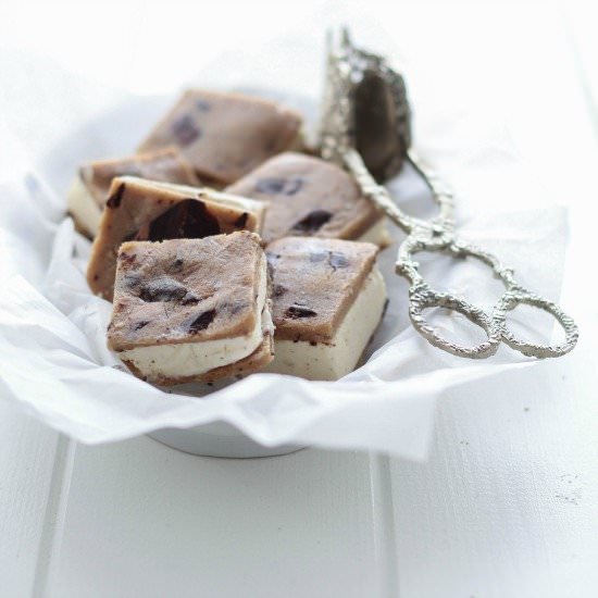 Cookie dough icecream sandwich