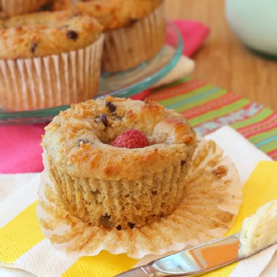 Raspberry Chocolate Chip Muffins