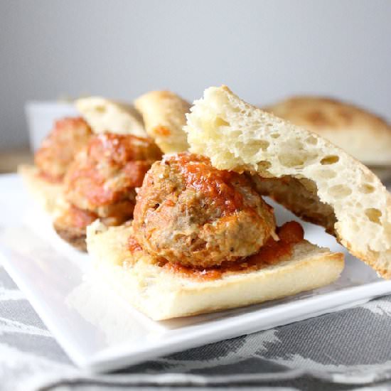 Turkey Meatball Sliders