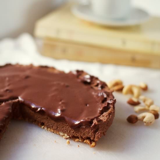 Almost Raw Chocolate Orange Torte