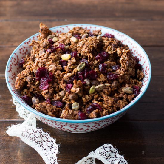 Pistachio Pomegranate Granola