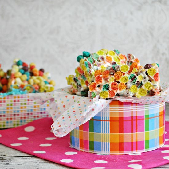 Spring Krispie Squares