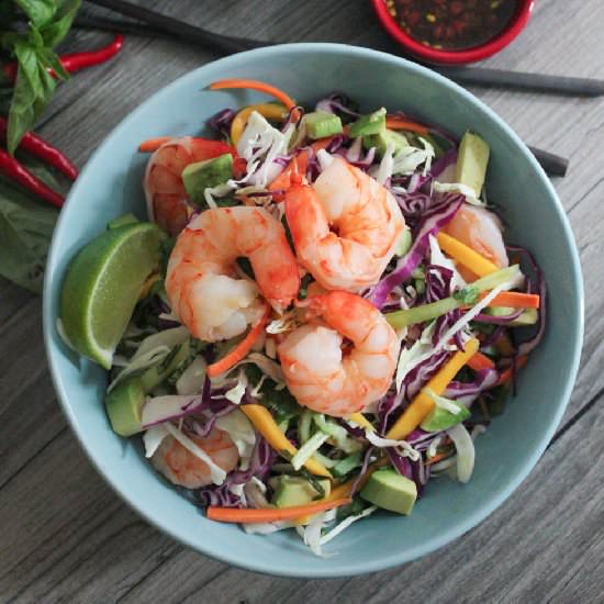 Thai Summer Roll Salad w/Shrimp