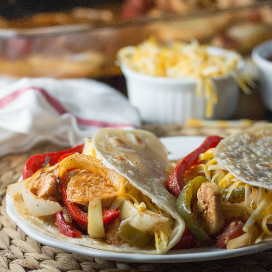 Baked Chicken Fajitas