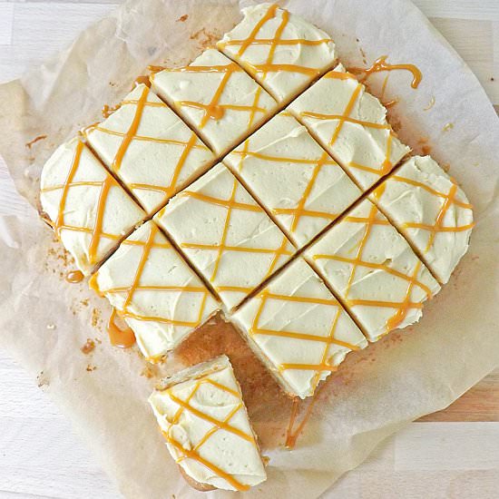 Banana Maple Cake with Caramel