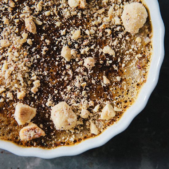 Espresso Hazelnut Crème Brûlée