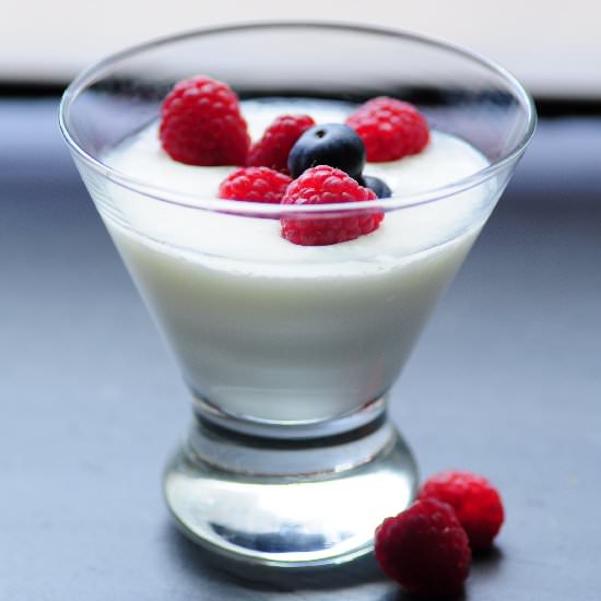 Homemade Yogurt with Berries