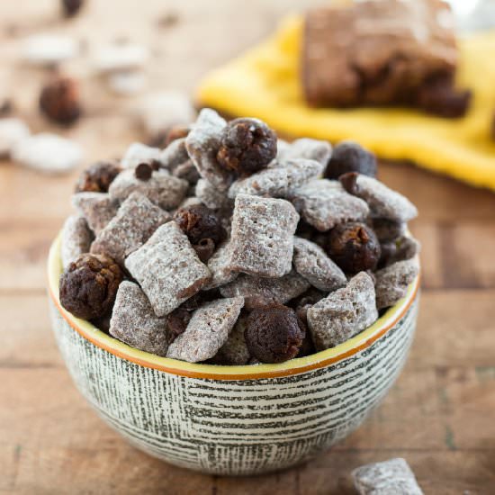 Triple chocolate muddy buddies