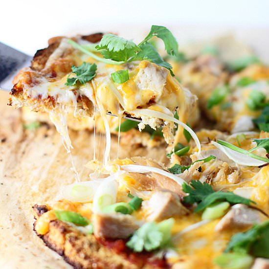 Cauliflower Crust Enchilada Pizza