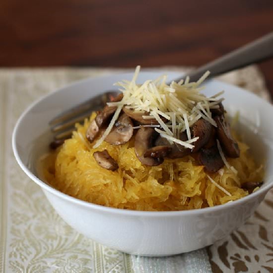 Spaghetti Squash With Mushrooms