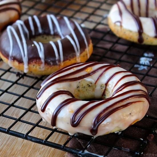 Vegan Orange Poppy Seed Doughnuts