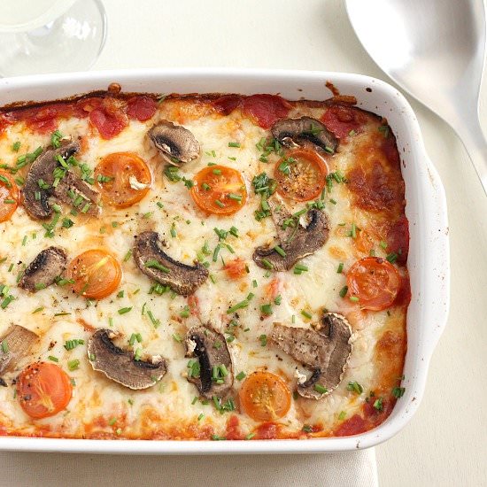Pizza baked gnocchi
