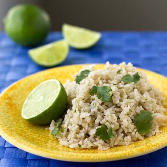 Brown Cilantro-Lime Rice
