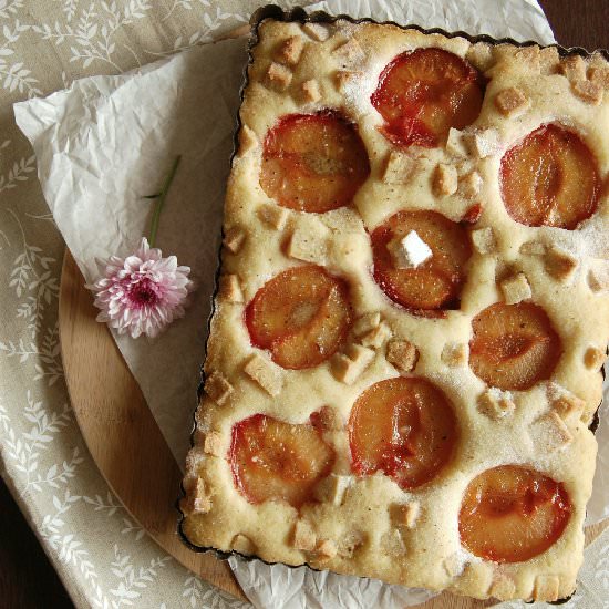 Plum and Marzipan Torta