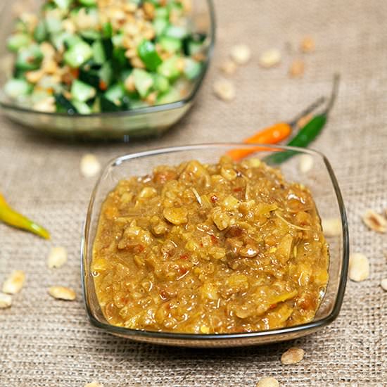 Peanut Sauce & Cucumber Relish