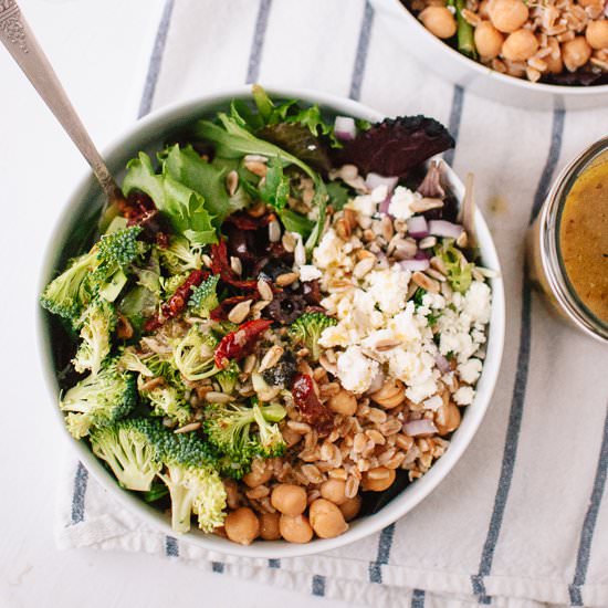 Greek Salad with Broccoli