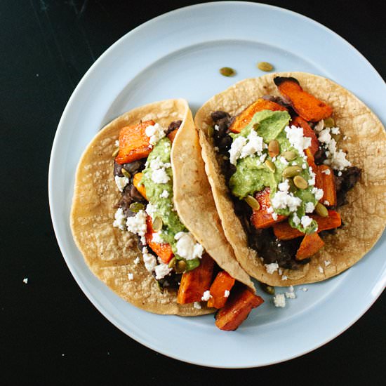 Sweet Potato and Black Bean Tacos