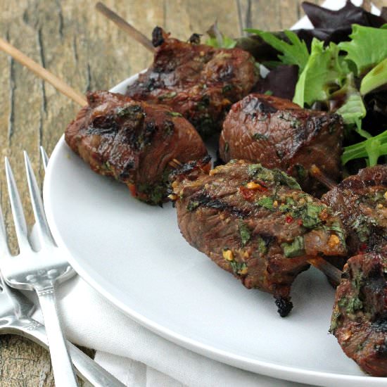Asian Spiced Beef Kabobs