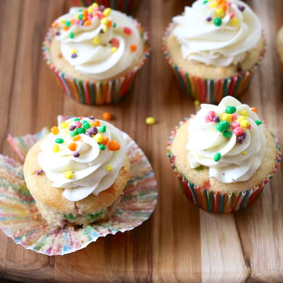 Lemon Nerds Cupcakes