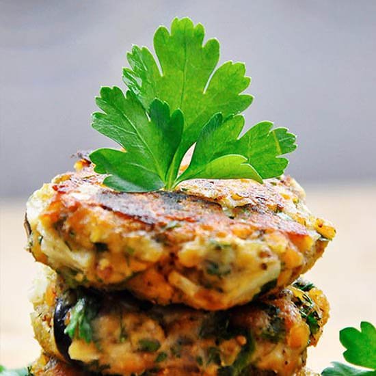 Lentil and Eggplant Patties