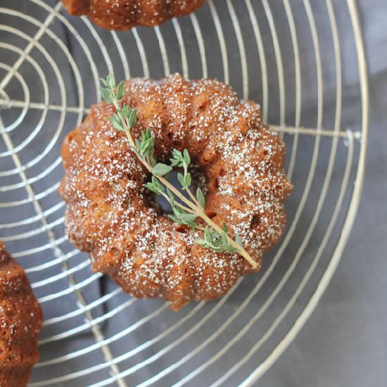 Orange Cardamom Mini Bundt Cakes