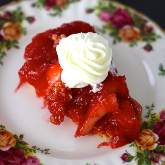 Strawberry Shortbread Pie