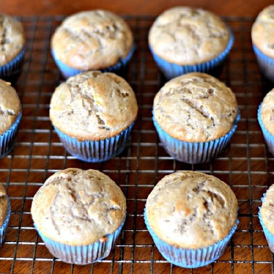 Peanut Butter & Banana Muffins