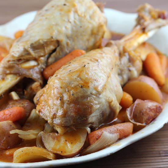 Slow Cooker Turkey Legs