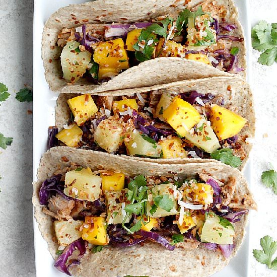 Pineapple Coconut Tacos