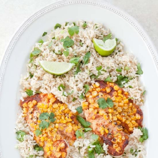 Charred Corn Tilapia