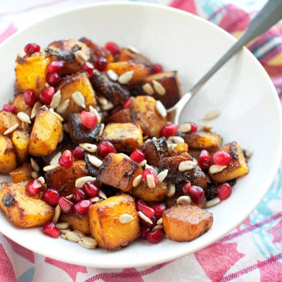 Butternut Squash and Pomegranate