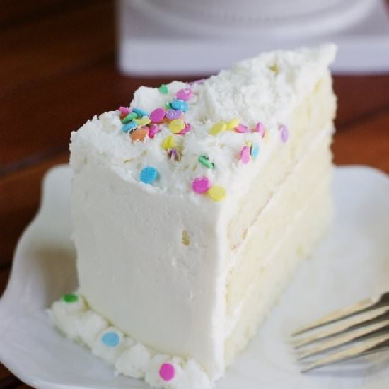 White Chocolate Birthday Cake