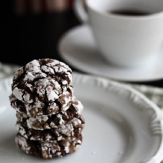 Fudgy Cappuccino Crinkles