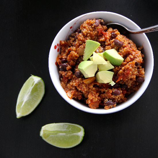 Black Bean & Quinoa Chili