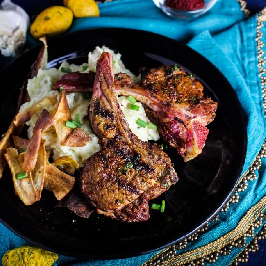 Mint and Sumac Grilled Goat Chops