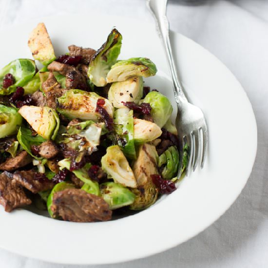 Steak and Brussels