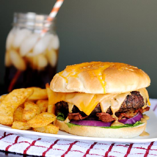Peanut Butter Bacon Cheeseburger