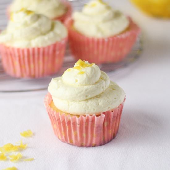 Lemon Cupcakes with Buttercream