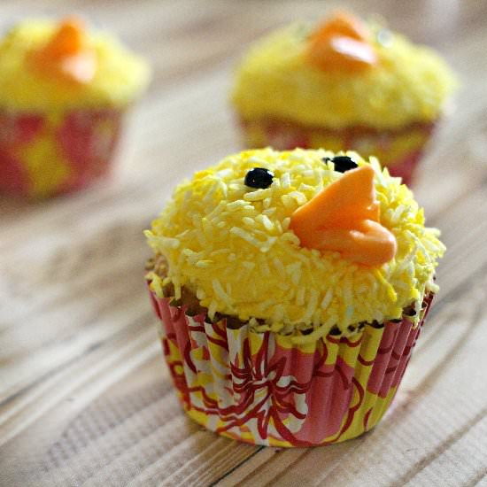Lemon Coconut Chick Cupcakes