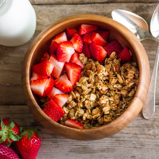 Coconut Oil Honey Almond Granola