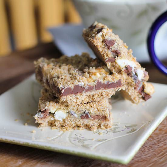 Chocolate Toasted Oatmeal Bars