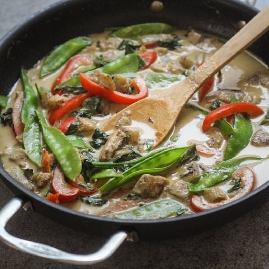 Thai Green Curry with Eggplant
