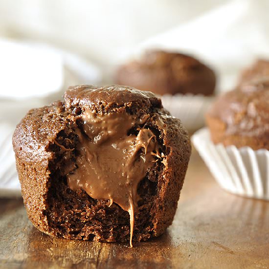 Nutella-Filled Muffins