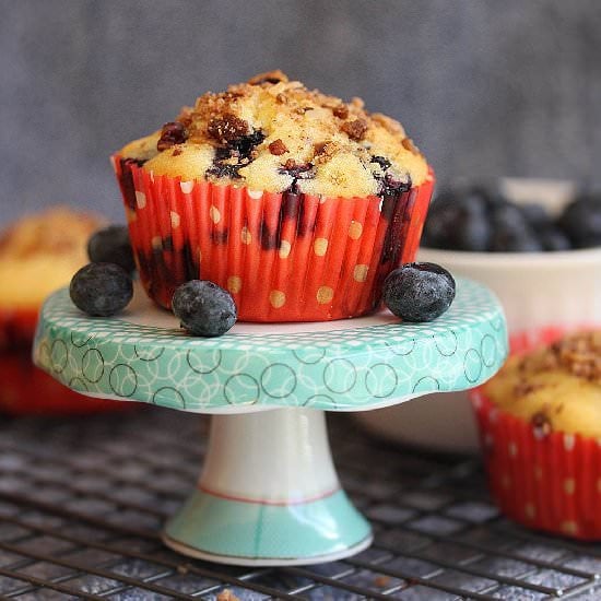 Blueberry Cornmeal Muffins