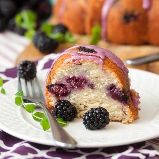 Blackberry Yogurt Cake