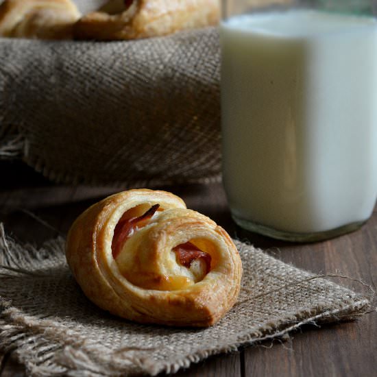 Ham & Gruyère Cheese Croissants