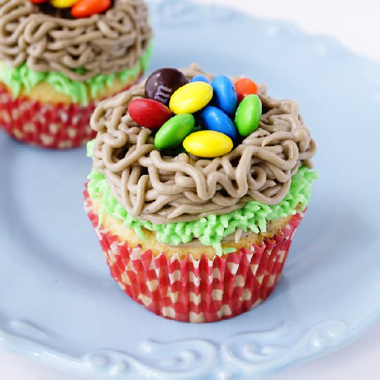 Yellow Cake Cupcakes with Oreo Cook